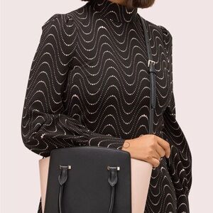 Kate Spade Elegant Black and Cream Women's Handbag